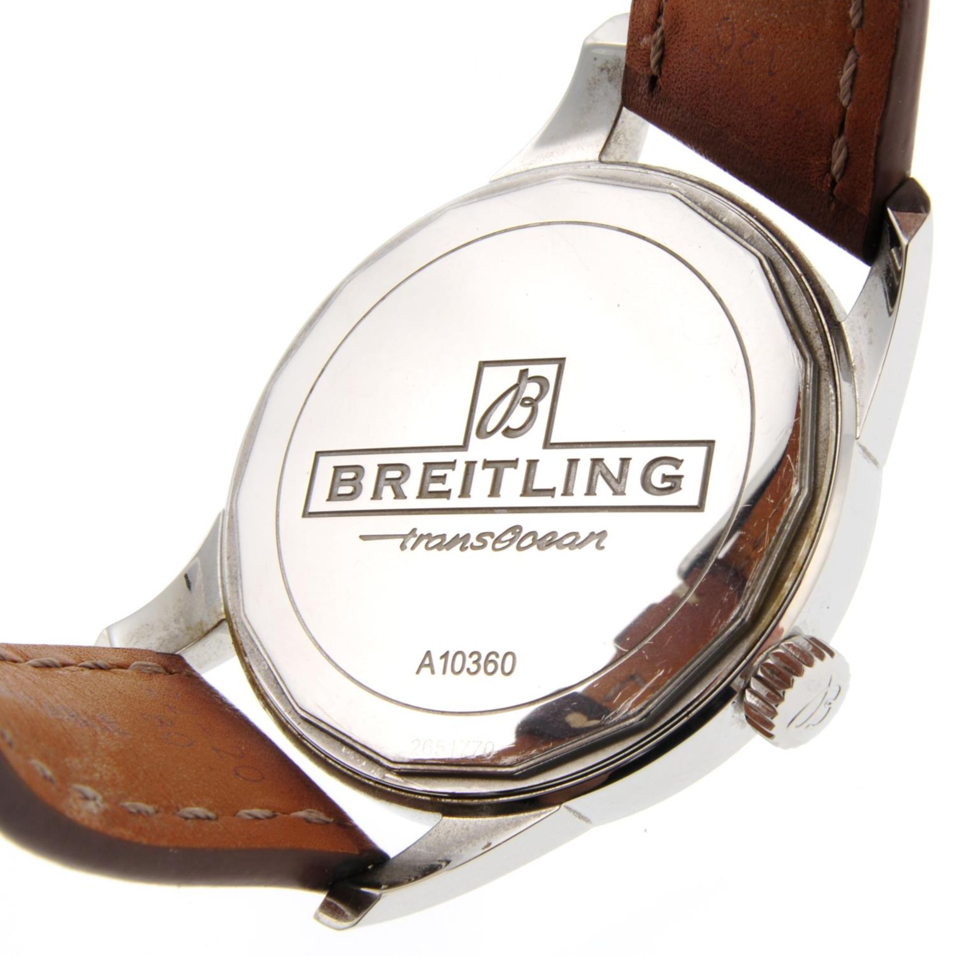 BREITLING - a gentleman's Transocean wrist watch. - Bild 5 aus 5