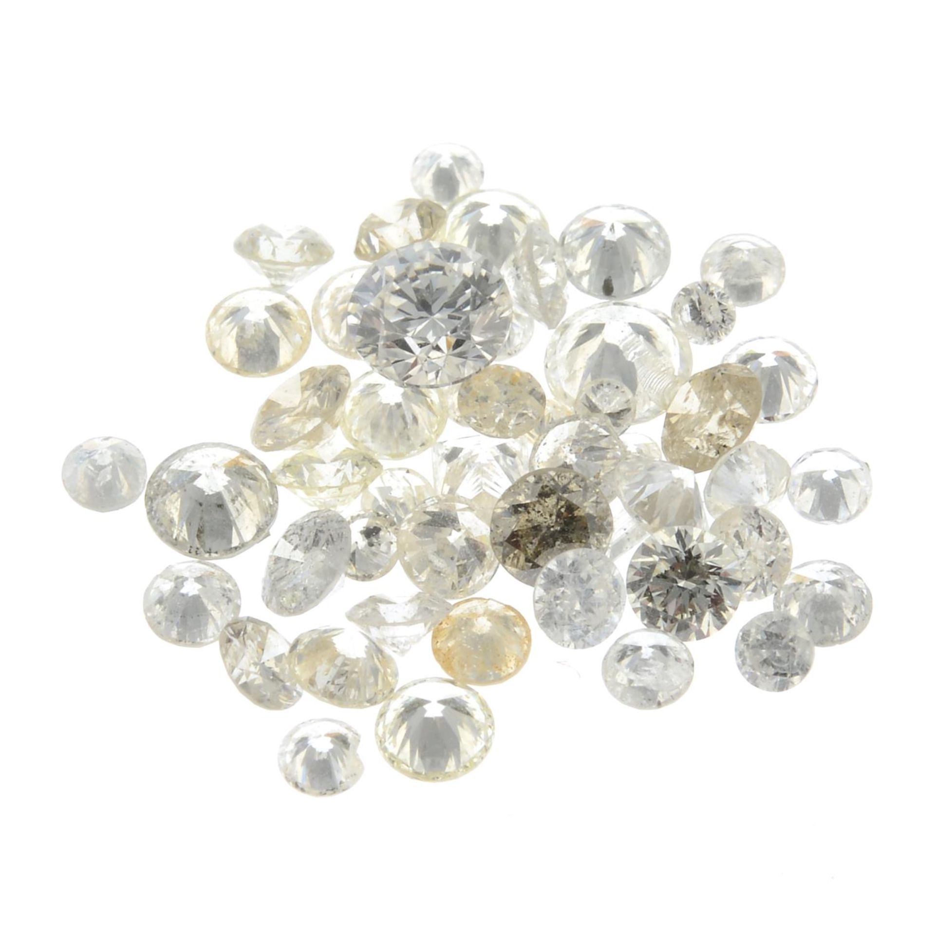 A small selection of vari-shape melee diamonds.