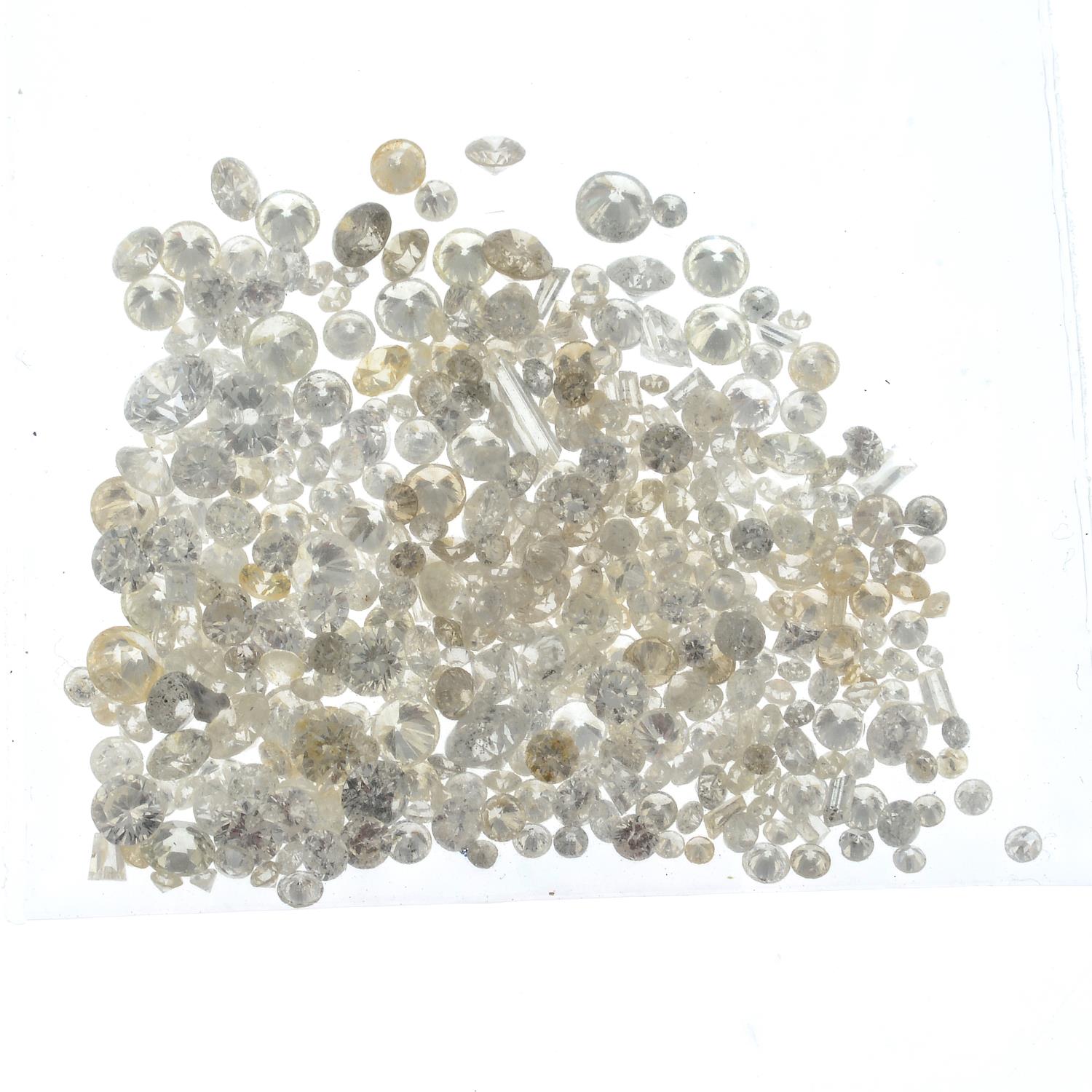 A small selection of vari-shape melee diamonds. - Image 2 of 2