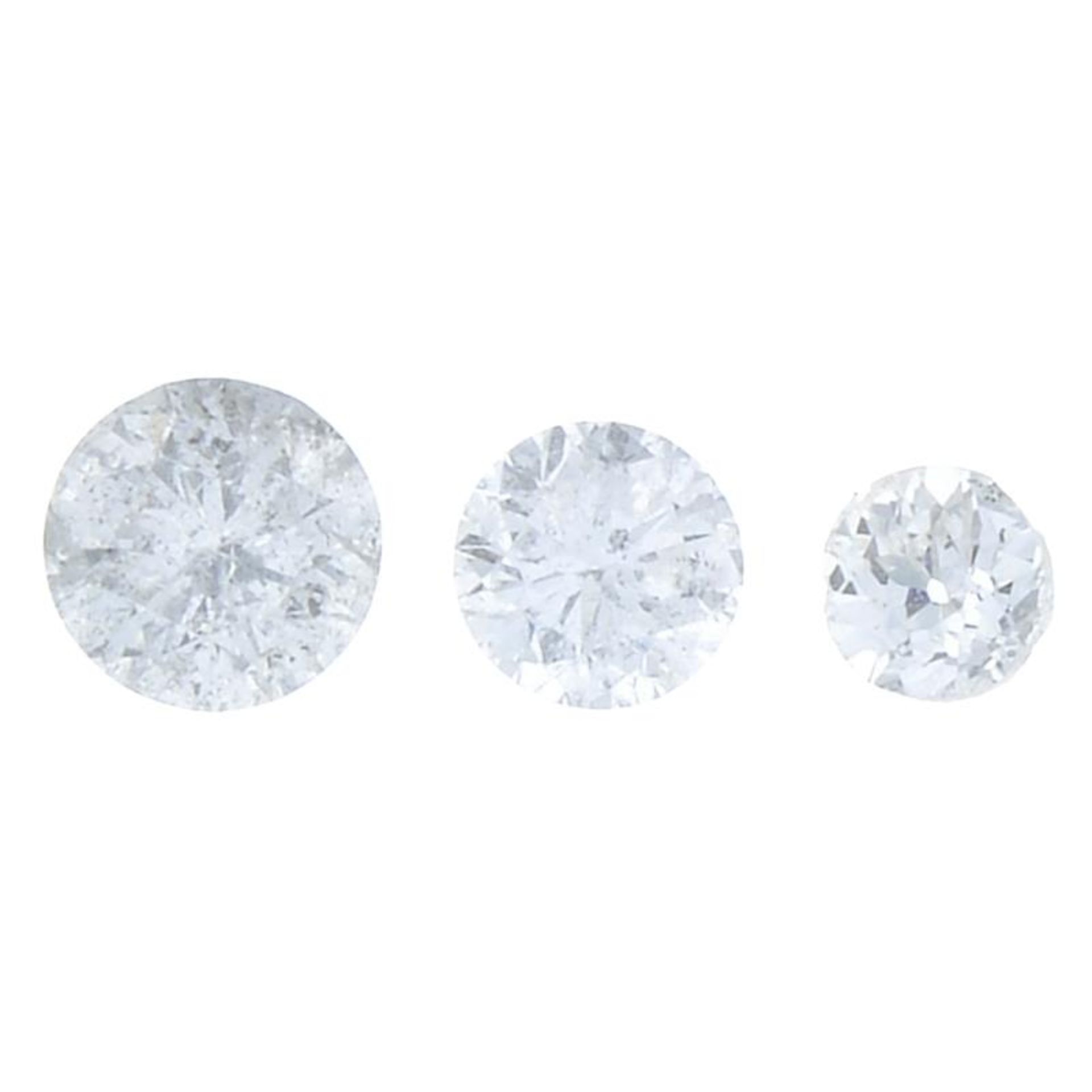 A selection of vari-cut diamonds.