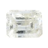 A rectangular-shape diamond.