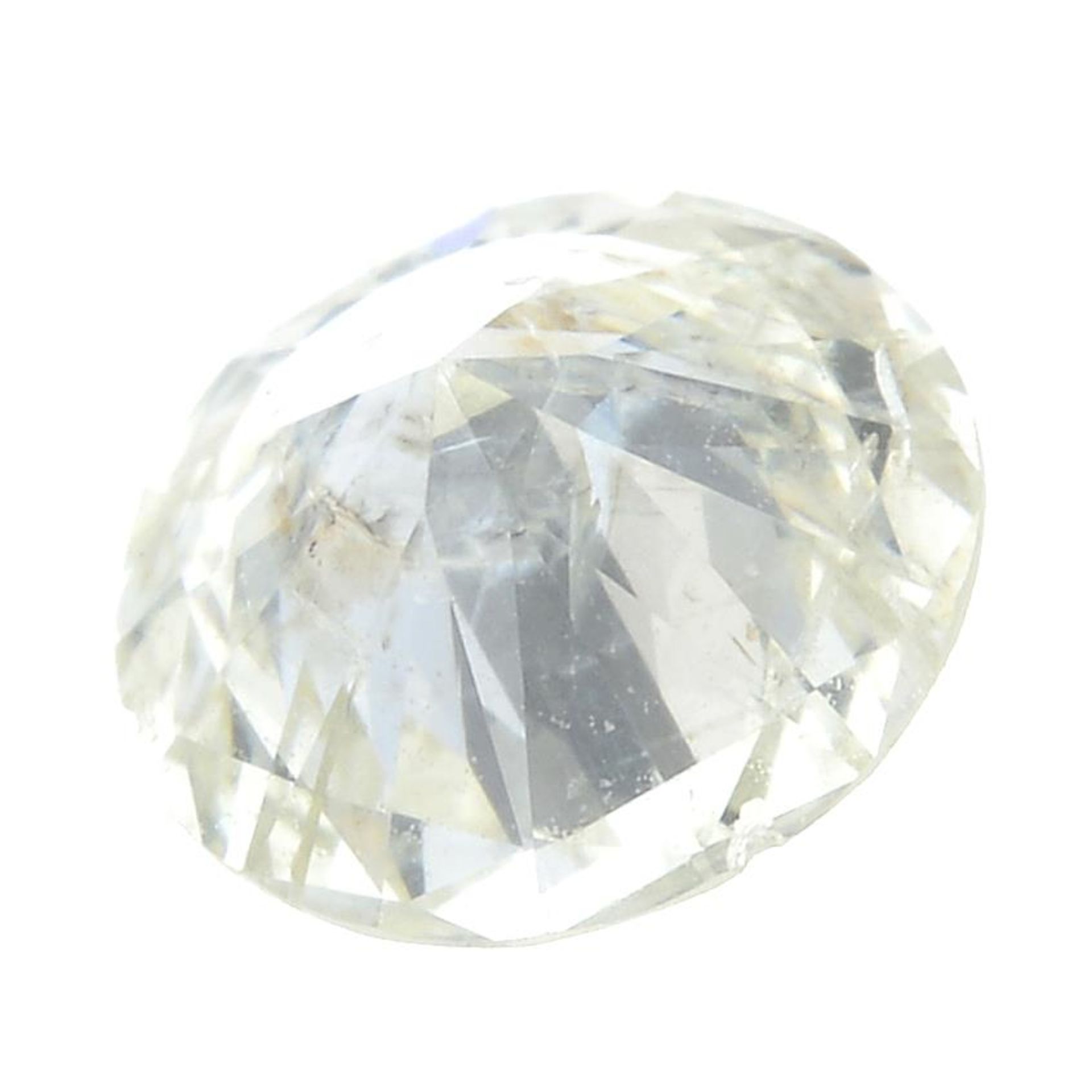 A brilliant-cut diamond. - Bild 2 aus 2