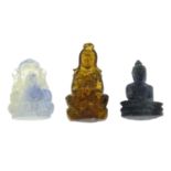 Five gemstone carvings.