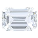 A rectangular-shape diamond.