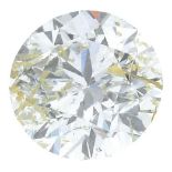 A brilliant -cut Faint Grayish Yellow diamond.