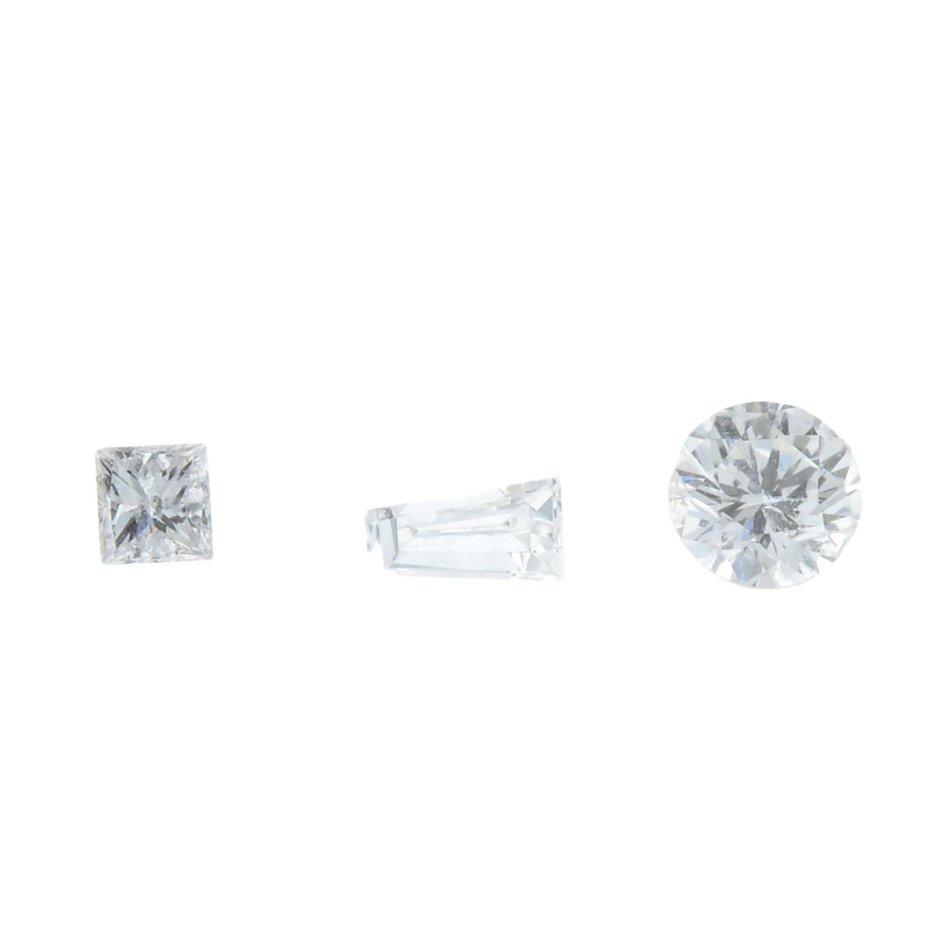 A small selection of vari-cut diamonds.