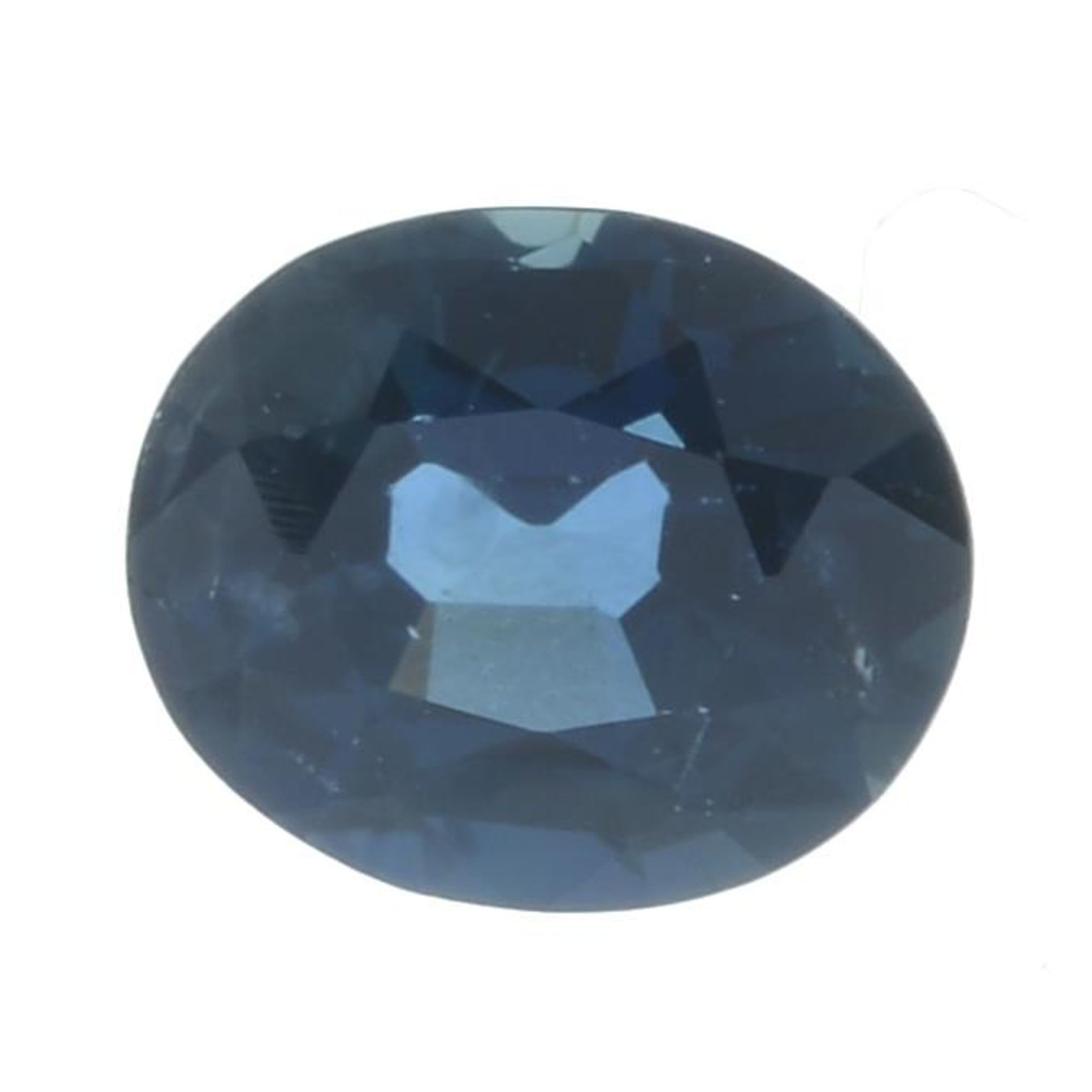 An oval-shape Thai sapphire.