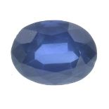 An oval-shape Thai sapphire.