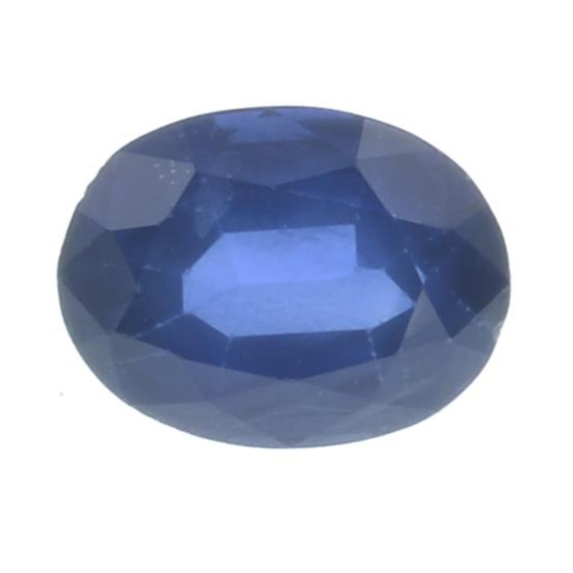 An oval-shape Thai sapphire.