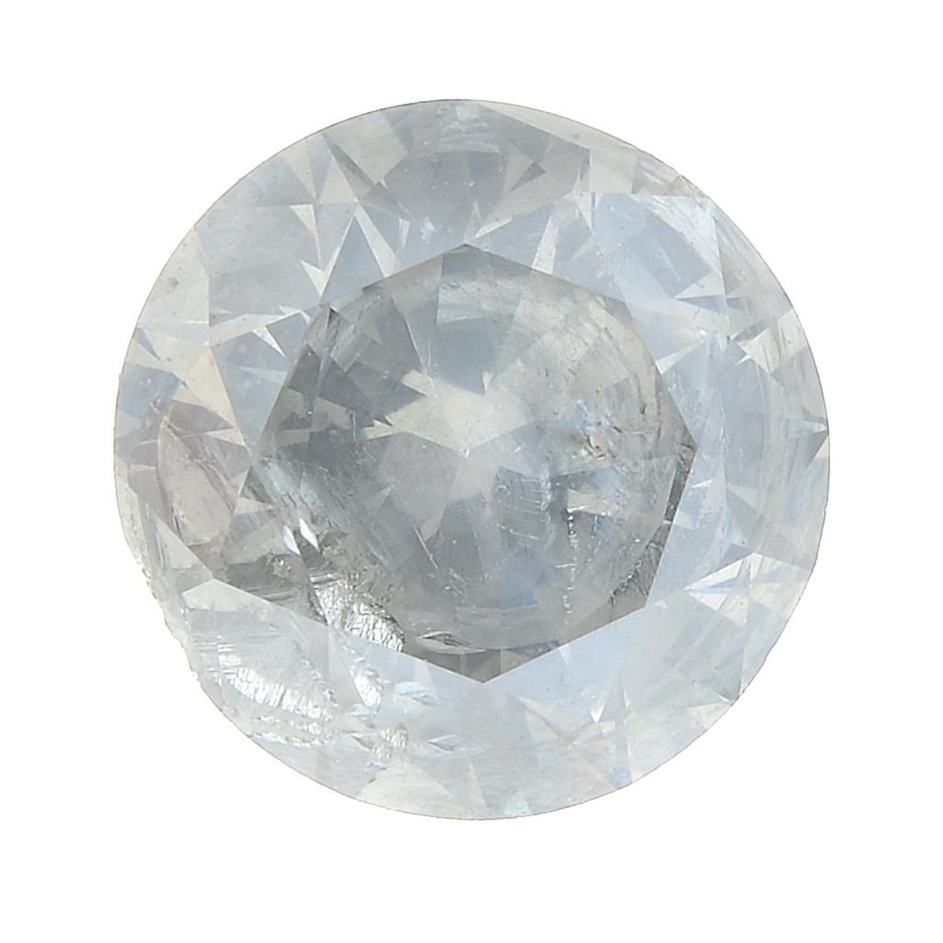 A brilliant-cut coloured diamond, weighing 1.07cts.