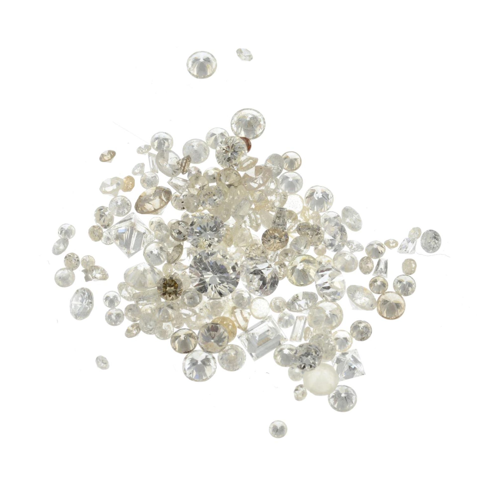 A small selection of vari-shape melee diamonds.