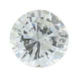 A brilliant-cut diamond.