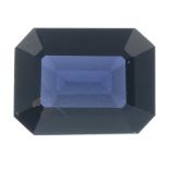 A rectangular-shape Sri Lankan spinel.