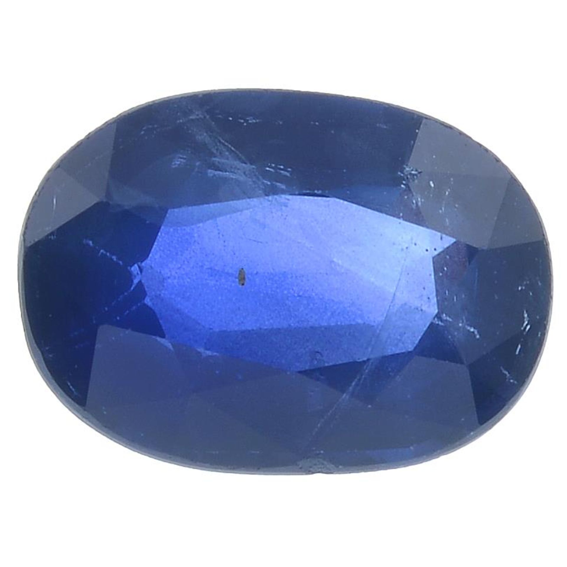 An oval-shape Thai sapphire.