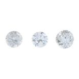 A selection of vari-shape diamonds.