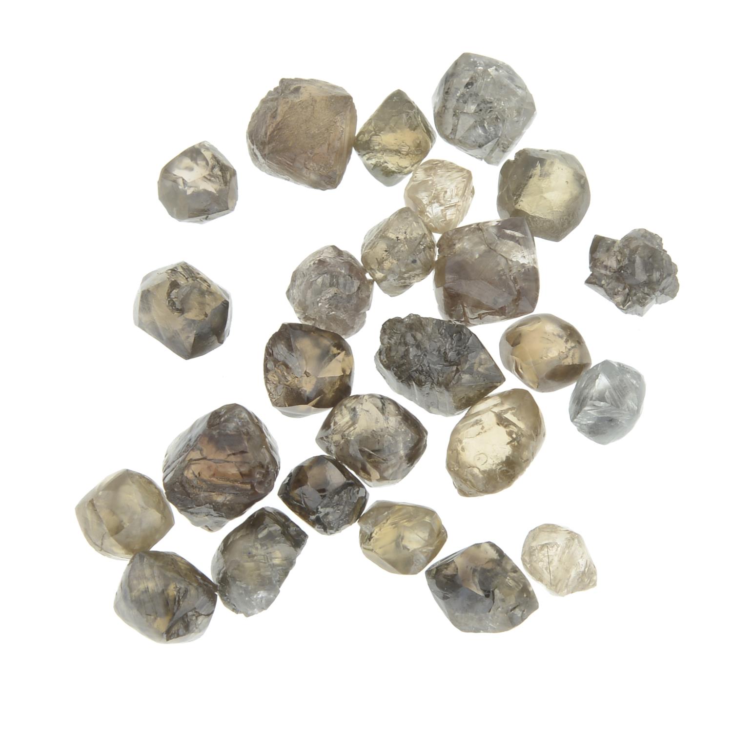 A selection of rough diamond crystals. - Image 2 of 2