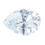 A pear-shape diamond.