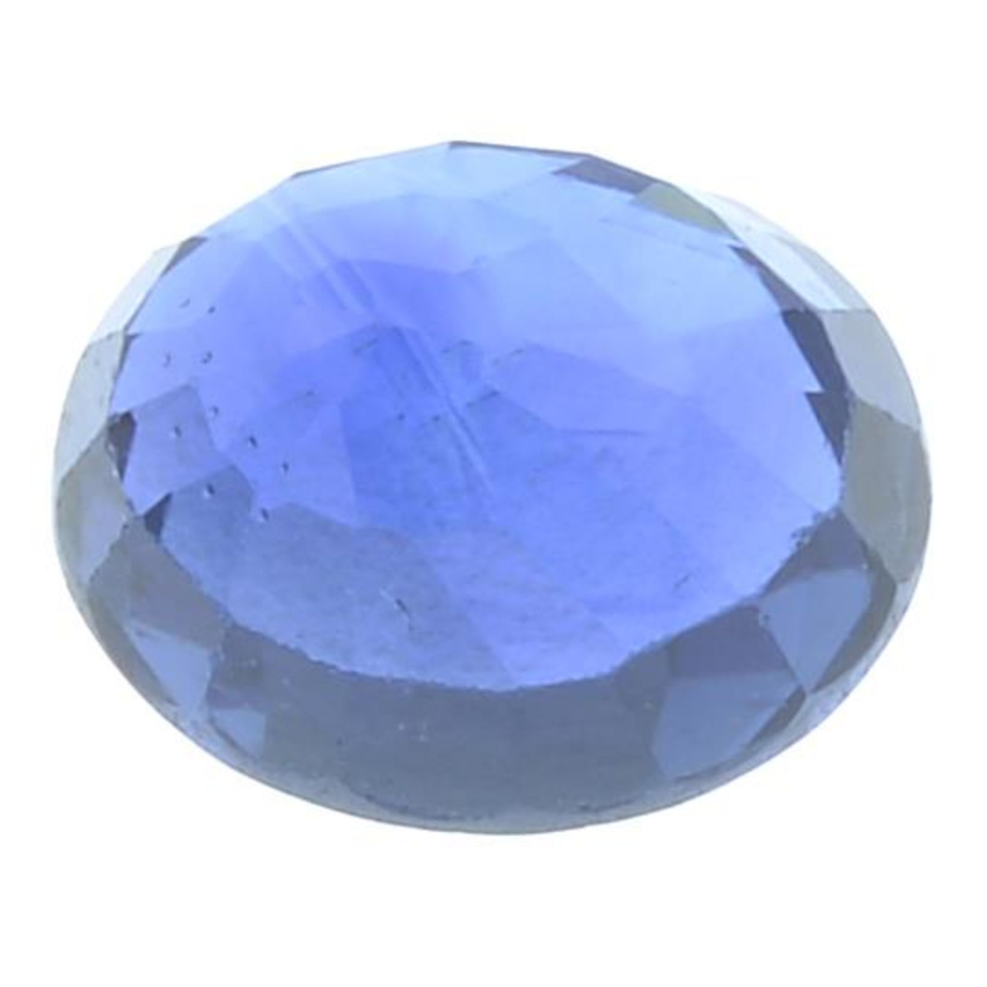 An oval-shape East African sapphire. - Bild 2 aus 3