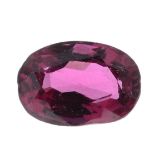 An oval-shape spinel.