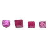 A small selection of spinel crystals.