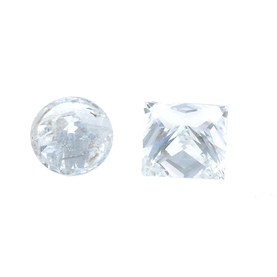 A round brilliant-cut diamond, estimated weight 0.25ct. - Image 2 of 2