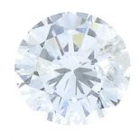 A round-brilliant cut diamond.