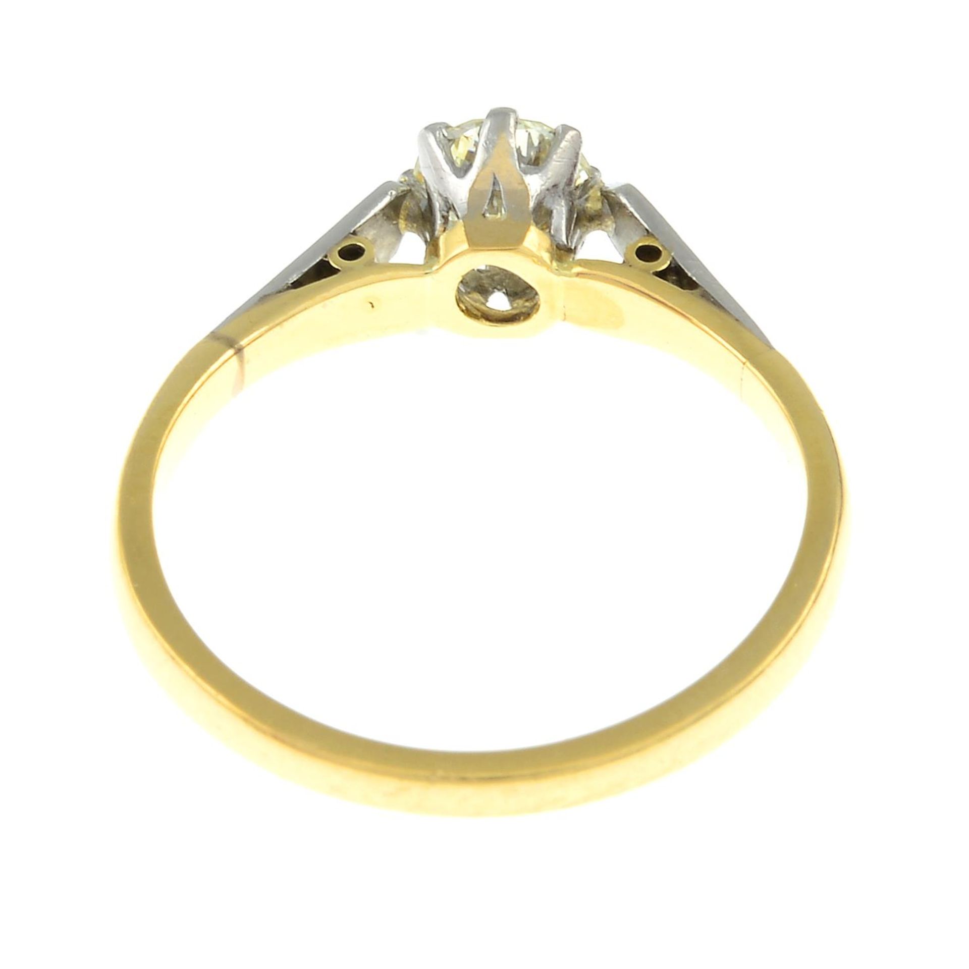 A diamond single-stone ring, - Bild 2 aus 2