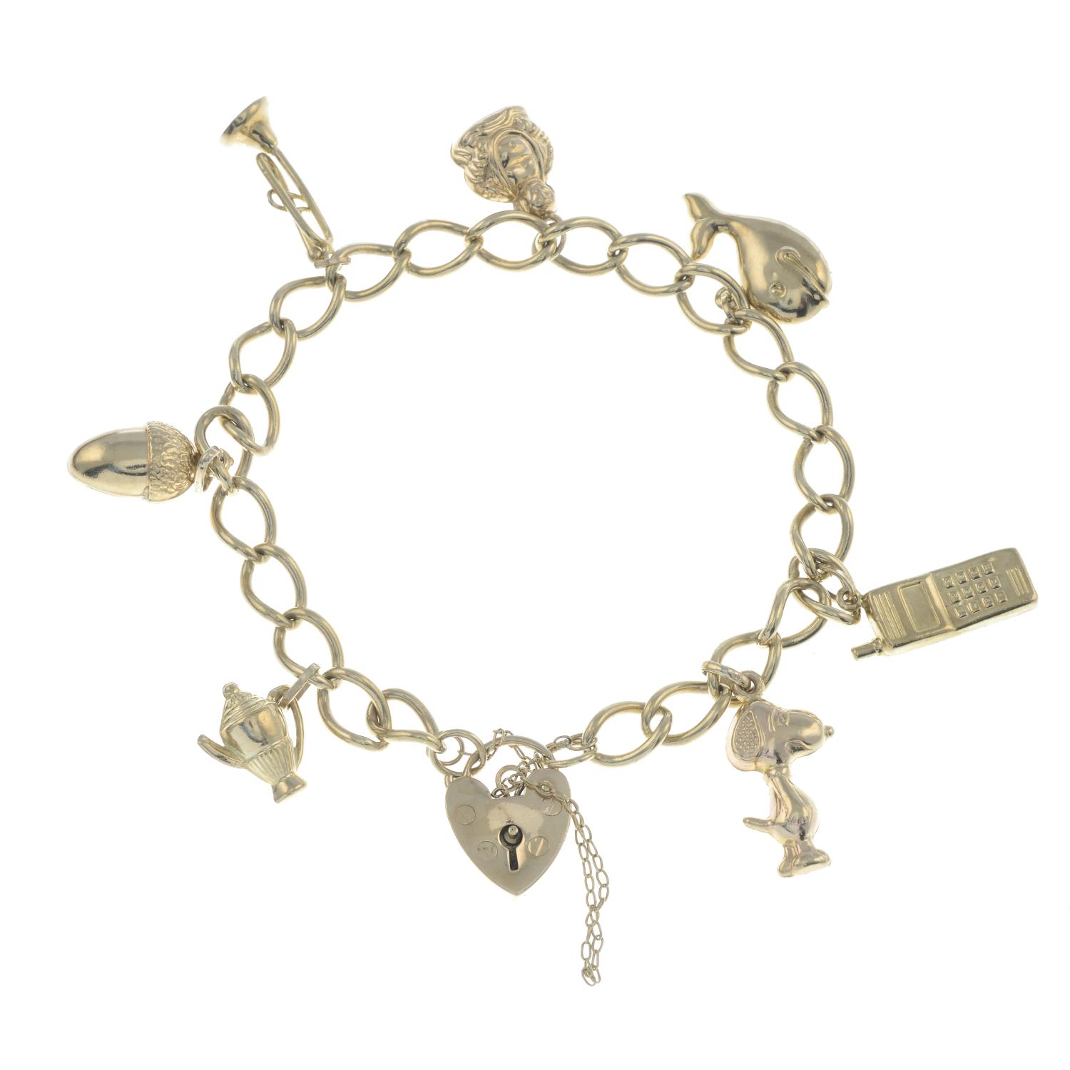 A curb-link bracelet,