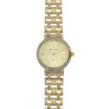 A lady's diamond wristwatch,