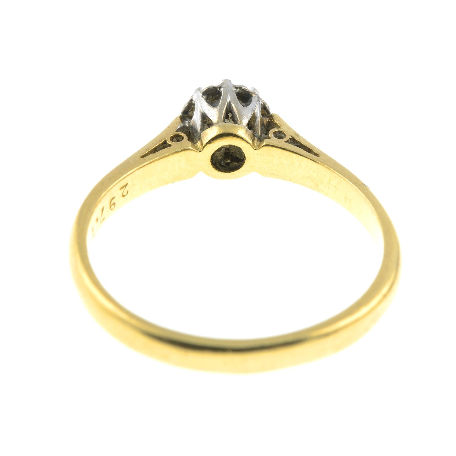 A brilliant-cut diamond single-stone ring.Estimated diamond weight 0.30ct, - Image 2 of 2