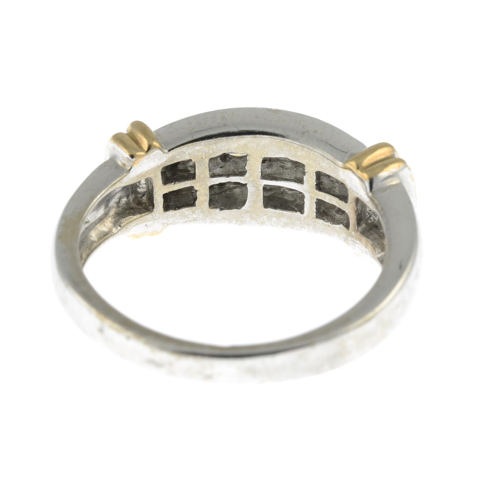 A 9ct gold pave-set diamond ring, - Image 3 of 3