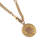 An early 20th century 9ct gold fob,