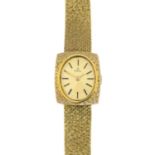 A 1960s lady's 9ct gold wrist watch, by Ebel.