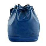 LOUIS VUITTON - a blue Epi Noé GM bucket handbag.