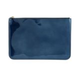 MULBERRY - a Mirror Metallic Leather Pouch.