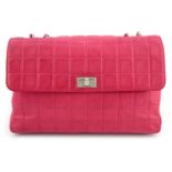 CHANEL - a pink Reissue Chocolate Bar handbag.