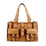 MULBERRY - an oak leather Roxanne handbag.