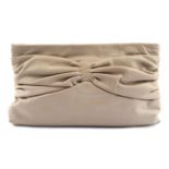 MIU MIU - a ruched nappa leather clutch.