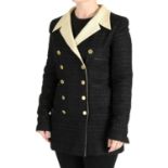 CHANEL - a navy tweed jacket.