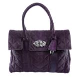 MULBERRY - a purple calf hair Bayswater handbag.