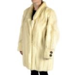 A pearl mink coat.