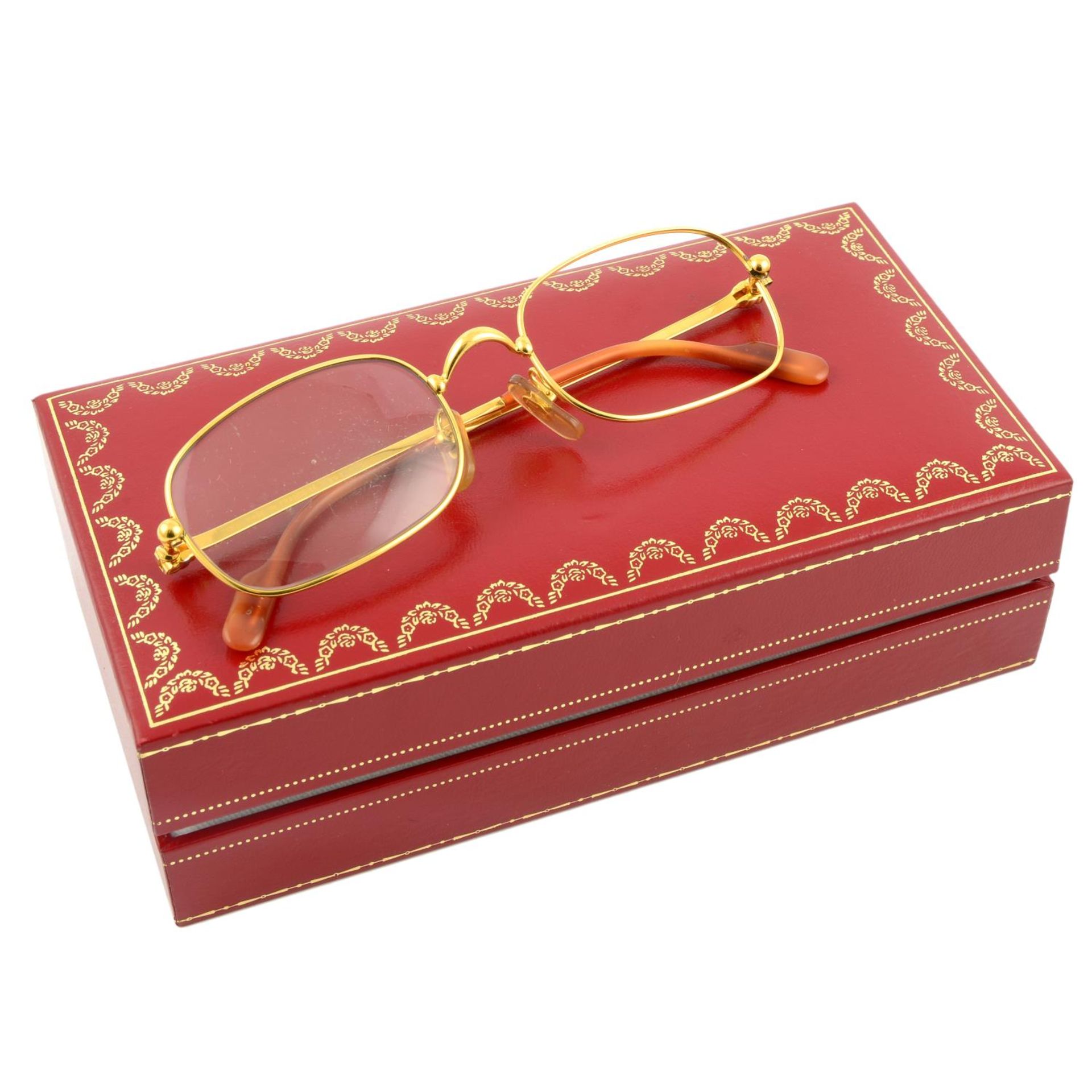 CARTIER - a pair of gold-plated prescription glasses. - Bild 4 aus 4