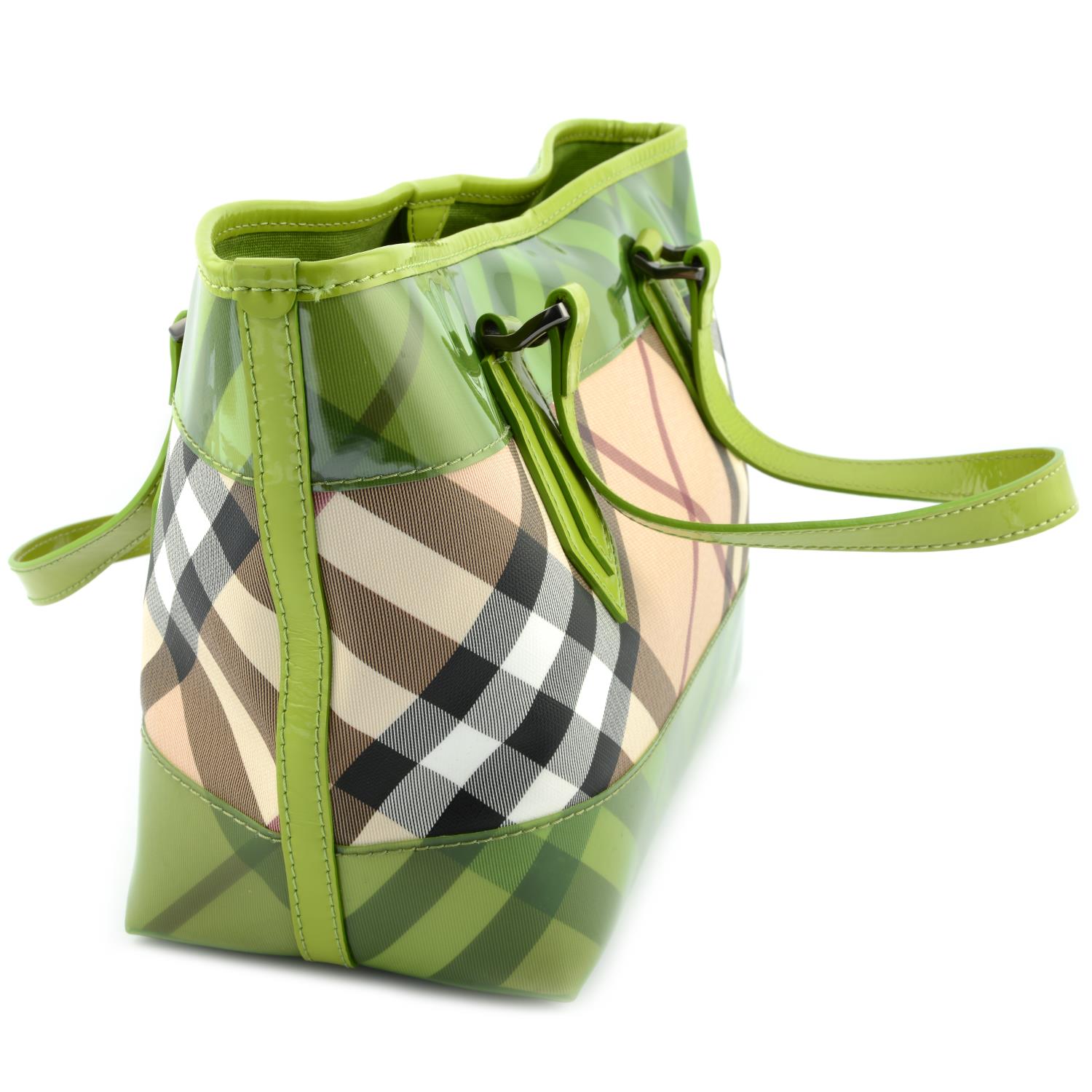 BURBERRY - a coated canvas shopping tote. - Image 3 of 5