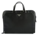 PRADA - a Saffiano leather briefcase.