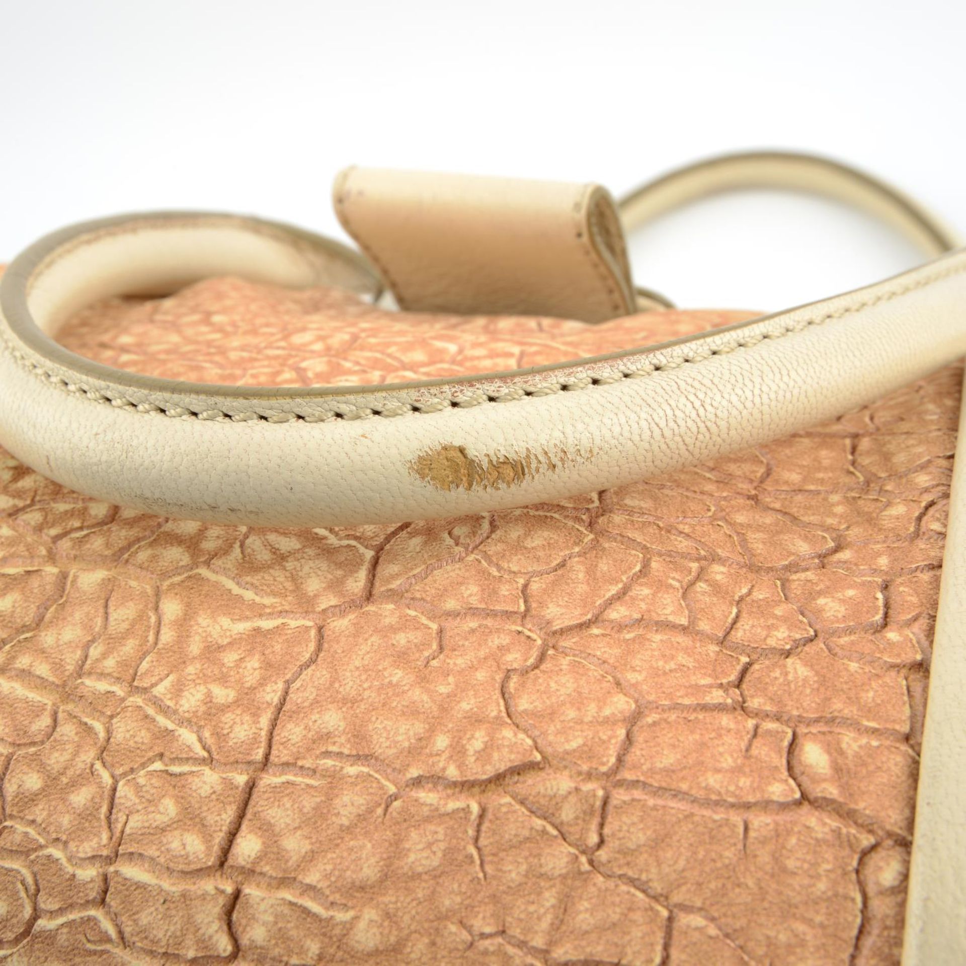 CÉLINE - a textured leather handbag. - Bild 9 aus 9