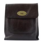 MULBERRY - a brown Antony messenger handbag.