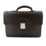 LOUIS VUITTON - a Taiga leather briefcase.