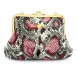 VIVIENNE WESTWOOD - a small kiss-lock handbag.