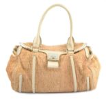 CÉLINE - a textured leather handbag.