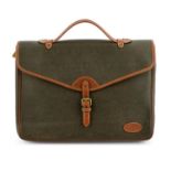 MULBERRY - a Branston Scotchgrain briefcase.